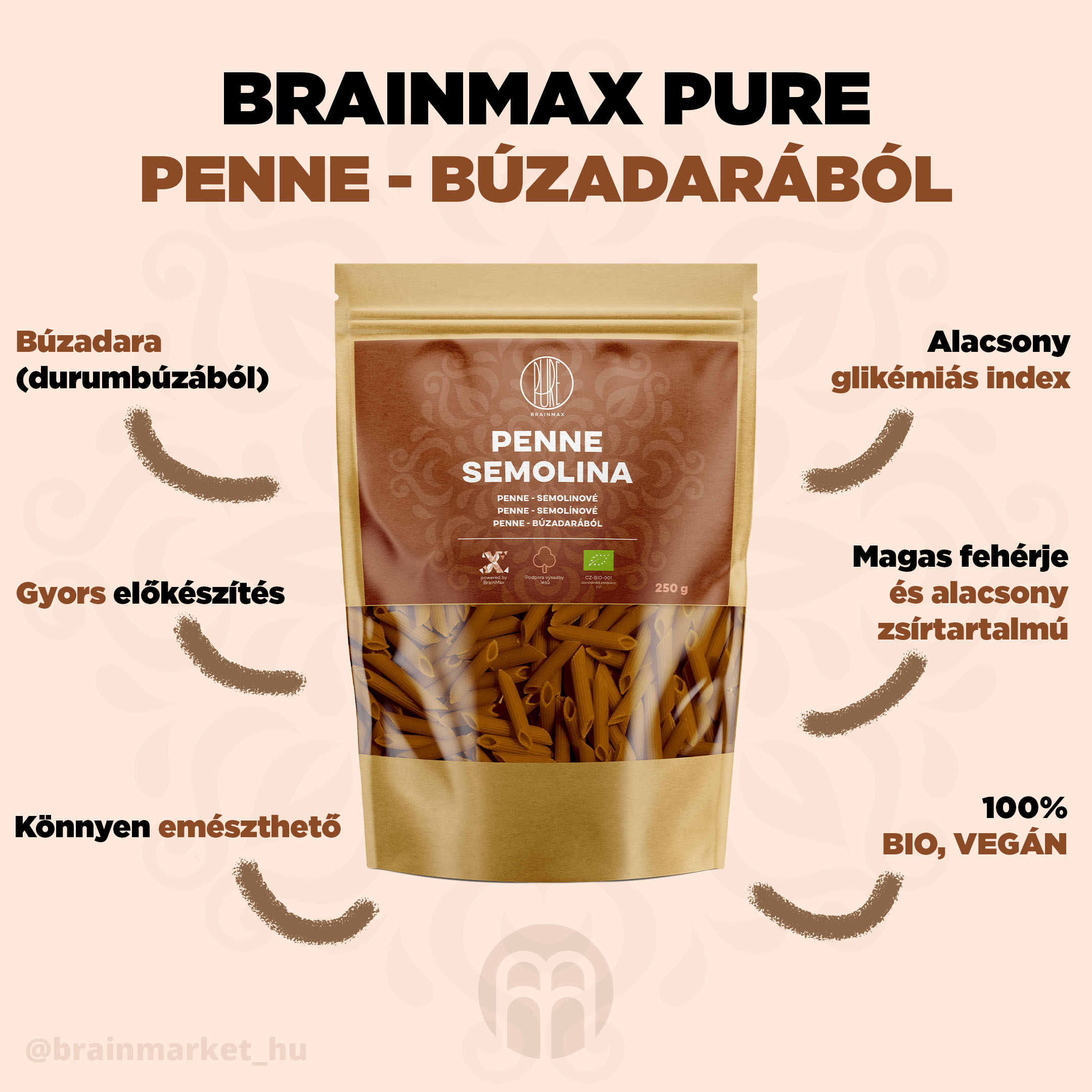 PENNE semolinove infografika brainmarket HU